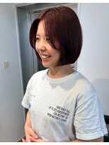  fit stand 千葉/ショートボブ/カット/パーマ/ダブルカラー/トリートメント/縮毛矯正&nbsp;イメチェン/ピンクベージュ/アンブレラカラー[千葉]