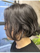 ハグ ニシコヤマ アトリエ(hug nishikoyama atelier) 前下がりボブナチュラルかわいいニュアンスパーマ