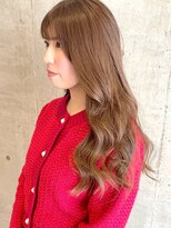 ロッカヘアエジェ(ROCCA hair eje.)&nbsp;アプリコットオレンジエアリーウェーブロング