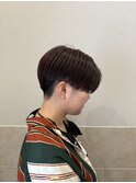 レッドブラウン×マッシュショート◎20代30代40代50代