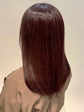 オンフ(ONFFO) チェリーブラウン 顔周りカット 髪質改善 透明感カラー 美髪
