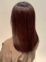 オンフ(onffo) チェリーブラウン 顔周りカット 髪質改善 透明感カラー 美髪