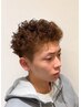 [仏陀パーマ」メンズカット×ブラウンカラー×仏陀パーマ