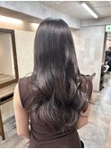 顔まわりレイヤー×韓国風ロング