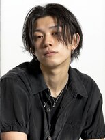 メンズサロンオー 宮崎(Men's salon O.) センターパート ウルフショート 眉カット ツーブロック