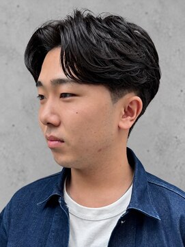 ハイプ マン 藤沢(HYPE MAN) フェザーパーマ毛流れパーマセンターパートニュアンス藤沢