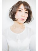 透明感のあるナチュラルボブ