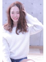 カシュカシュ(cache cache)&nbsp;cache cache★センターパートの大人かわいいくせ毛風ロング