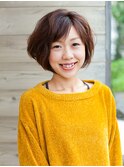 えりあしスッキリ♪ふわっとショートボブ