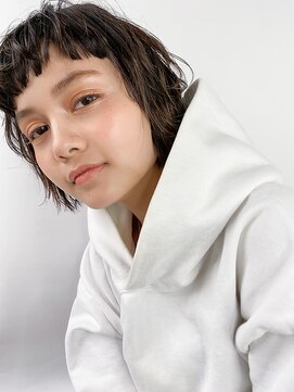 ヴェルダ 池袋店(verda) 耳かけラフボブ×ナチュラルダークアッシュブラウン*fukuda