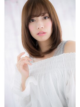 ヘアアンドビューティー ミック(Hair & Beauty miq) ツヤ感リッチココアブラウン◎ワンカールミディb