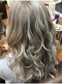 シルバーヘア(ブリーチ1回)