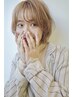【Wカラー、カットなし】ケアブリーチ＋外国人風カラー＋TR ￥22000