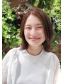 ヘアーデザイン ミヤビ 広尾(HAIR DESIGN MIYABI) ナチュラル外はねスタイルにブラウンベースの透明感カラー