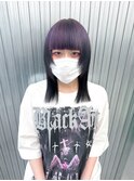 ▽□□▽ブラック×パープルバング