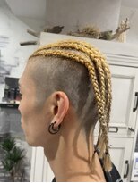 リアイス(Re:ICE) 抜きっぱなしブリーチ太めコーンロウ