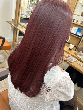 ナンバー リコ 名駅 ジャム 名古屋(N° rico JAM) チェリーレッド　レッドブラウン　大人　髪質改善トリートメント