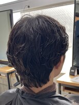 フイ 代々木(Hui)&nbsp;メンズ/アップバング/ツーブロックマッシュ/束間ショート/波巻き