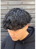 【標準】波巻きパーマ マッシュスタイル MENSFEEL東梅田店