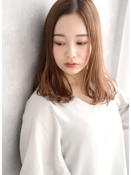 バルミー バイ エスドットブルーム 難波店(BALMY by S.BROOM) 【BALMY　難波】ベージュ系でこなれたナチュラルストレート