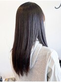 20代30代40代髪質改善艶感ストレート縮毛矯正ロング透明感