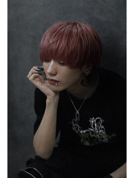 ラクーントウキョウ(RACCOON.TOKYO) マッシュウルフ/エンドカラー/レッドカラー