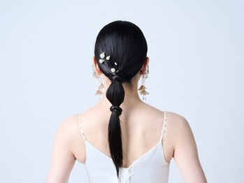 マナミメイク(manami make)の写真/幅広いご要望に対応します◎あなたの魅力を引き出すヘアセットで、写真に残る一日を華やかに♪