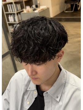 スイッチ(men's SWITCH) 大分メンズ無造作シャドウパーマスパイラルマッシュ刈り上げ