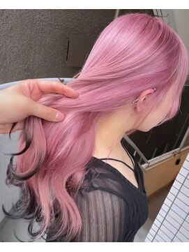 イエナ 渋谷(IENA) ブラックピンク　デザインカラー　エンドカラー