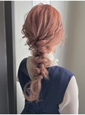 髪色映える編みおろし