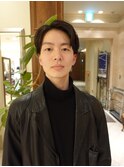 #センターパート・メンズカット・毛流れパーマ・メンズパーマ