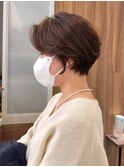 乾かすだけでまとまる丸いショート*ショートボブ*マッシュ