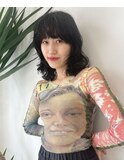 髪質改善カラー韓国レイヤー顔周りカットブリーチボブ立川._.