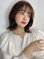 タヤ 府中店(TAYA)&nbsp;20代シースルーバングオリーブカラー外ハネミくびれミディ