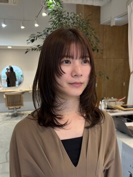 ピピバイヨーク(pipi, by yoke.) シャギーレイヤー/ココアブラウン