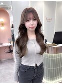 ★ 似合わせカット韓国 メルティカラーフェミニンロング