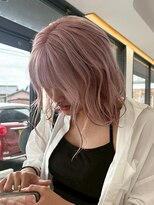 アム(am)&nbsp;ケアブリーチカラー/ミルクティーベージュ/レイヤーカット