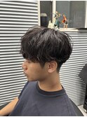 シャドウパーマ/メンズ/ニュアンスパーマ/眉カット
