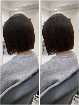 ローリン(Rolling) 【RURI】10代20代/切りっぱなしボブ/グレージュ/福岡天神