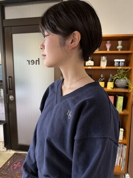 大人ショート×グレージュ｜her都立大学