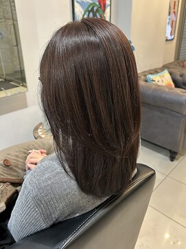 シルキー艶レイヤー×ショコラブラウン