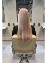 エンブレス(EnBlesS)&nbsp;ロング レイヤーカット 顔周り ベージュブラウン 前髪 10代20代