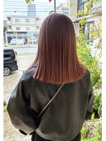 アトリエ エス atelier es HAIRDESIGN&nbsp;ピンクベージュダブルカラー