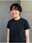 暗髪グレージュ×ふんわりショートボブ×20代30代透明感