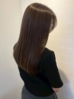 リサヘアーデザイン(RISA HAIR DESIGN)&nbsp;オリーブグレージュ 透明感カラー 艶髪 ストレート 髪質改善