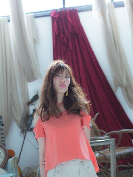 キャシー 行徳店(Cathy) 艶ベージュ×シフォンカール【行徳】