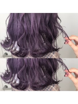 ヘアアンドビューティー クローバー(Hair&Beauty Clover) purple ｇray/ニュアンスカラー