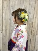 袴や着物のヘアーセットと着付は北区表町ヘアスペースムーンで！