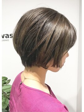 キャンバス 川崎(canvas.) ハイライトショートボブ☆西田