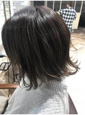 【CIEL原田】切りっぱなしボブ×肩上×シルバーグレージュ
